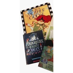 Mother Goose  Childrens Book Collection Nursery Rhymes Fairy Tales Lot 3